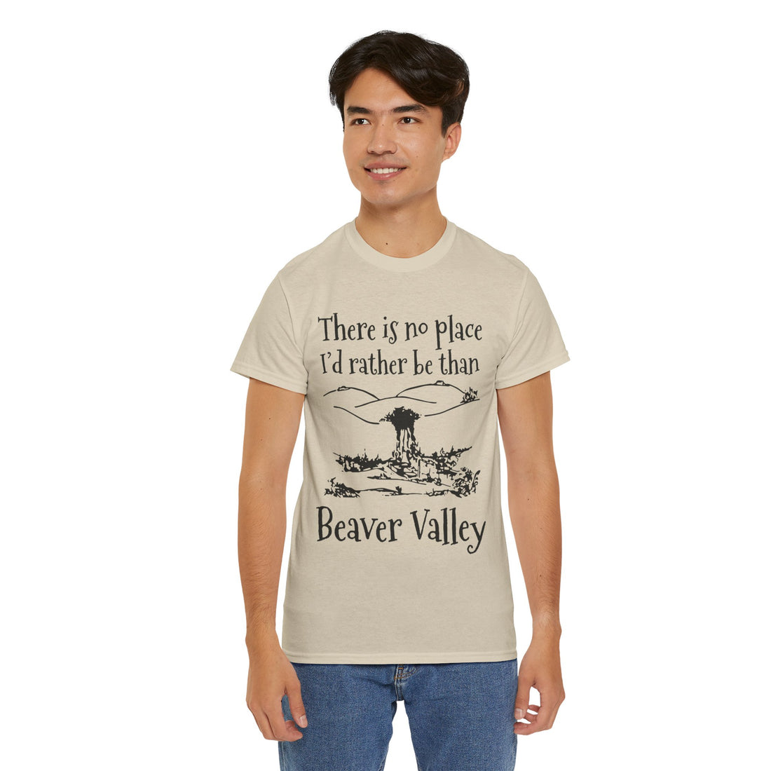 There Is No Place I'd Rather Be Than Bevear Valley Unisex Heavy Cotton Tee