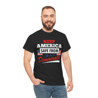 Keep America Safe From Democrats Unisex Heavy Cotton Tee