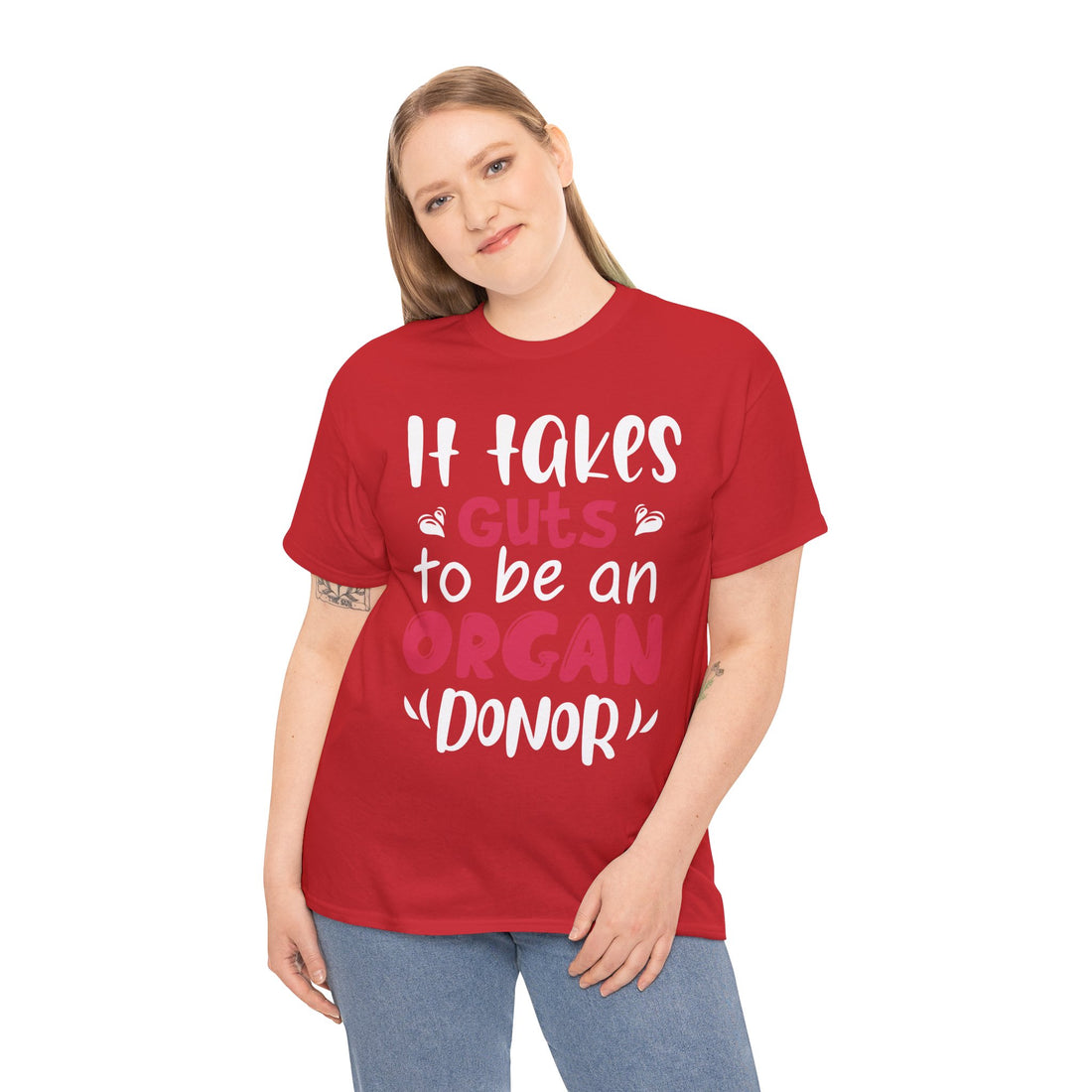 It Take Guts To Be An Organ Donor Unisex Heavy Cotton Tee