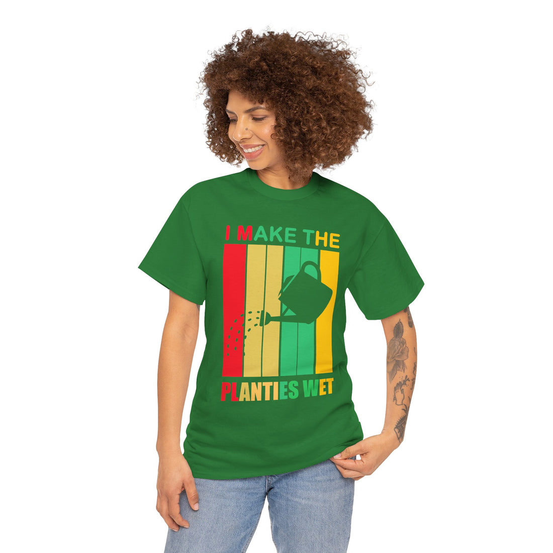 I Make The Planties Wet Unisex Heavy Cotton Tee