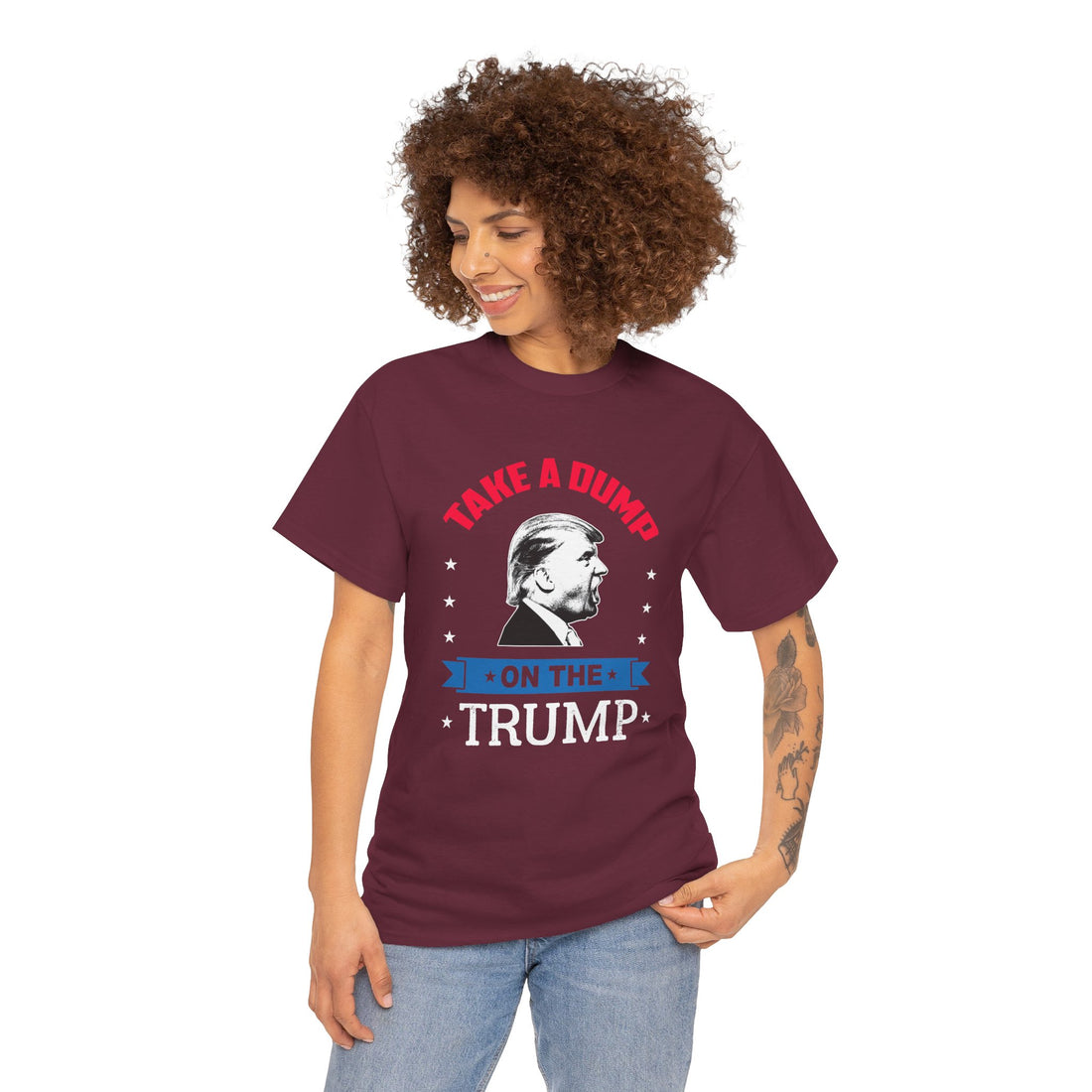 Take A Dump On The Trump Unisex Heavy Cotton Tee