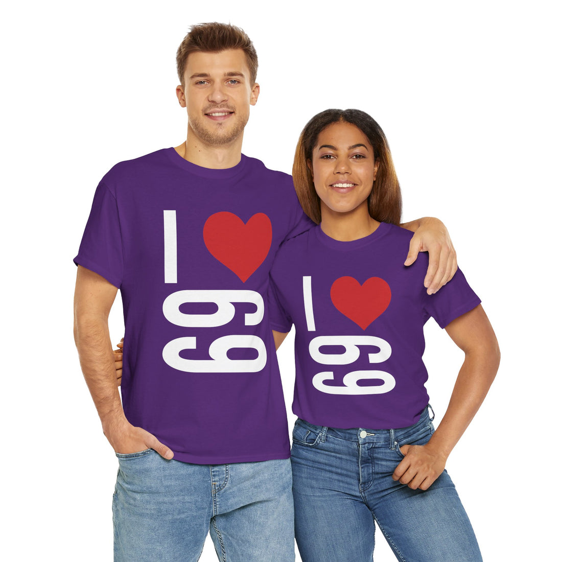 I Love 69 Unisex Heavy Cotton Tee