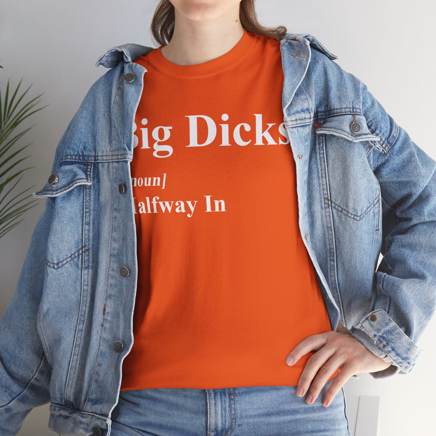 Big Dicks Halfway In Unisex Heavy Cotton Tee