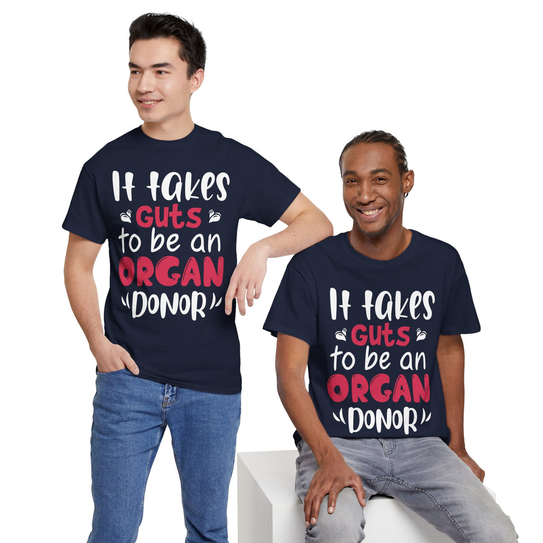 It Take Guts To Be An Organ Donor Unisex Heavy Cotton Tee