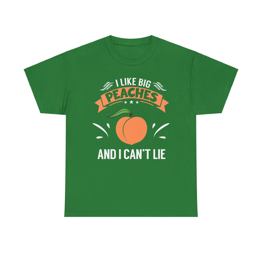 I Like Big Peaches I Can't Lie Unisex Heavy Cotton Tee