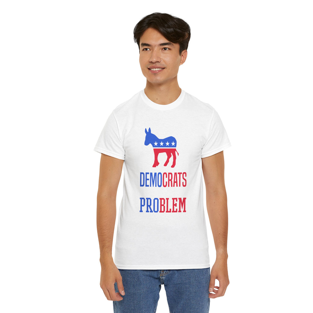 Democrats The Real Problem Unisex Heavy Cotton Tee