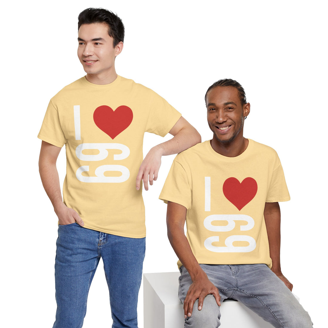 I Love 69 Unisex Heavy Cotton Tee