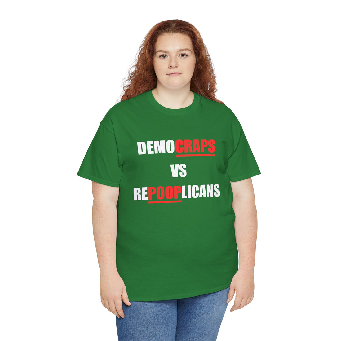 Democraps VS Repooplican Unisex Heavy Cotton Tee