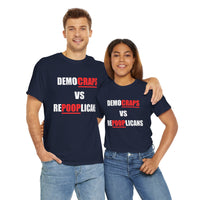 Democraps VS Repooplican Unisex Heavy Cotton Tee