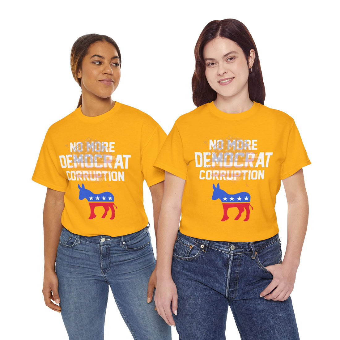 No More Democrat Corruption Unisex Heavy Cotton Tee