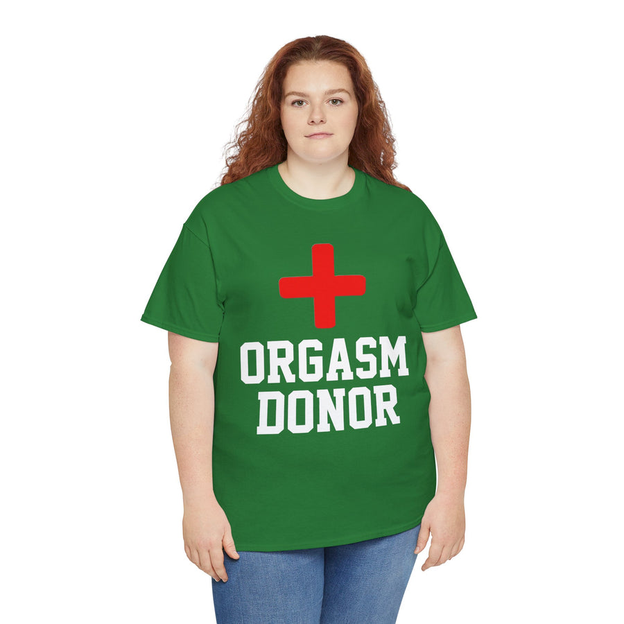 Orgasm Donor Unisex Heavy Cotton Tee