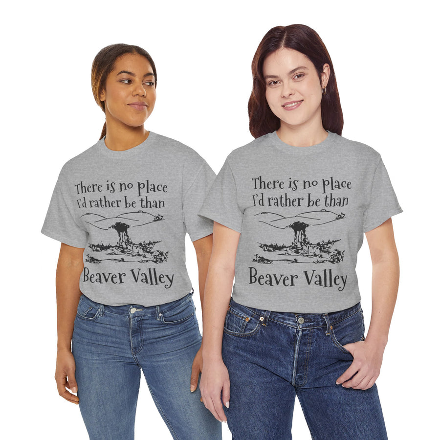 There Is No Place I'd Rather Be Than Bevear Valley Unisex Heavy Cotton Tee