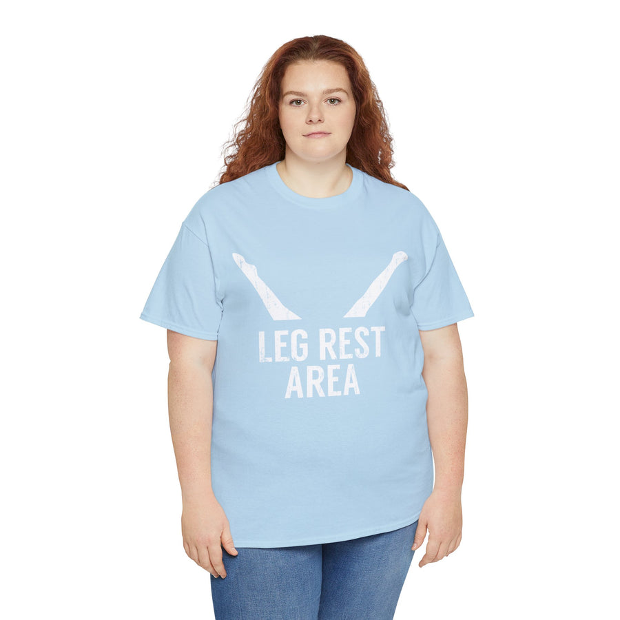 Leg Rest Area Unisex Heavy Cotton Tee