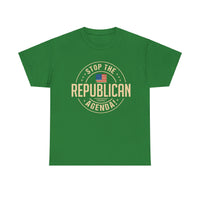 Stop The Republican Agenda! Unisex Heavy Cotton Tee