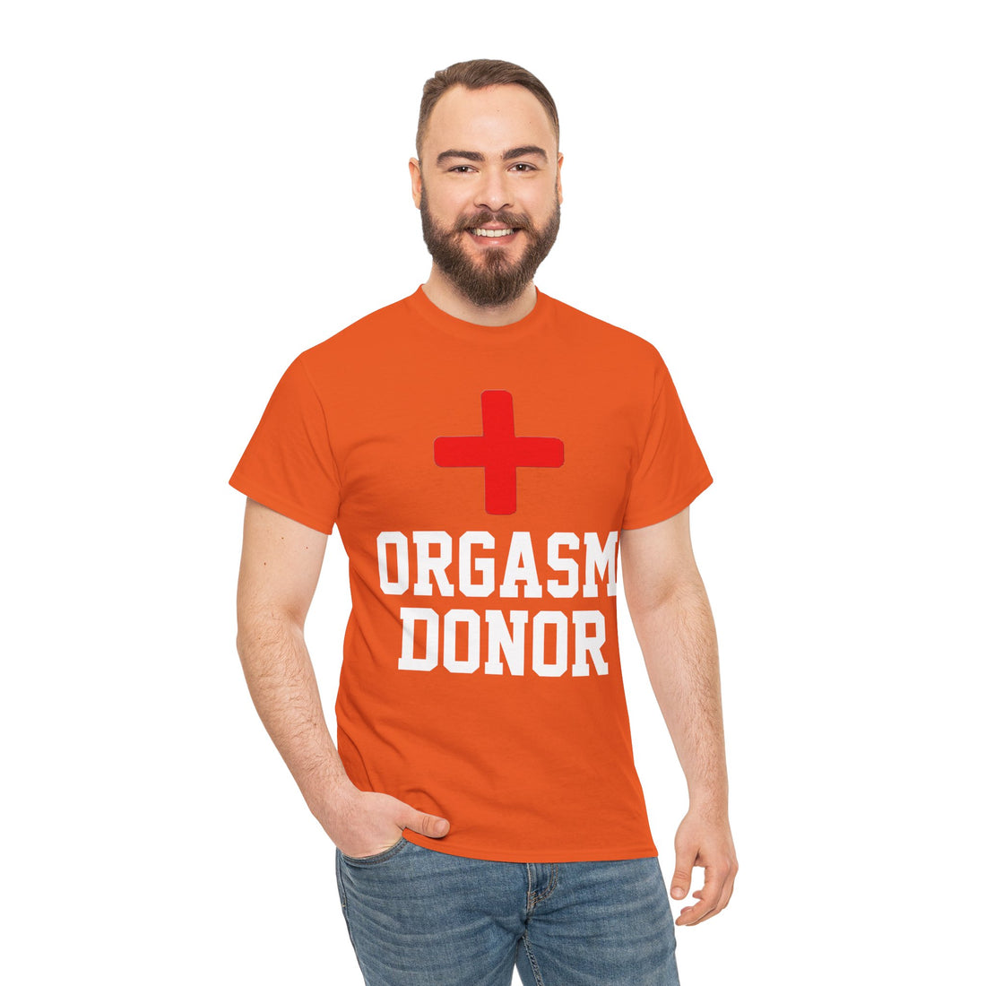 Orgasm Donor Unisex Heavy Cotton Tee