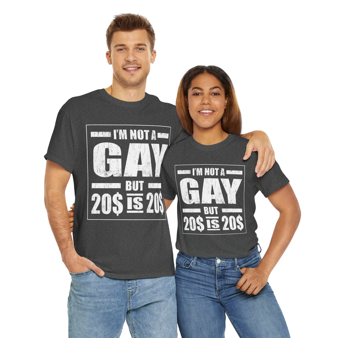 I'M Not Gay But Is 20 20 Unisex Heavy Cotton Tee