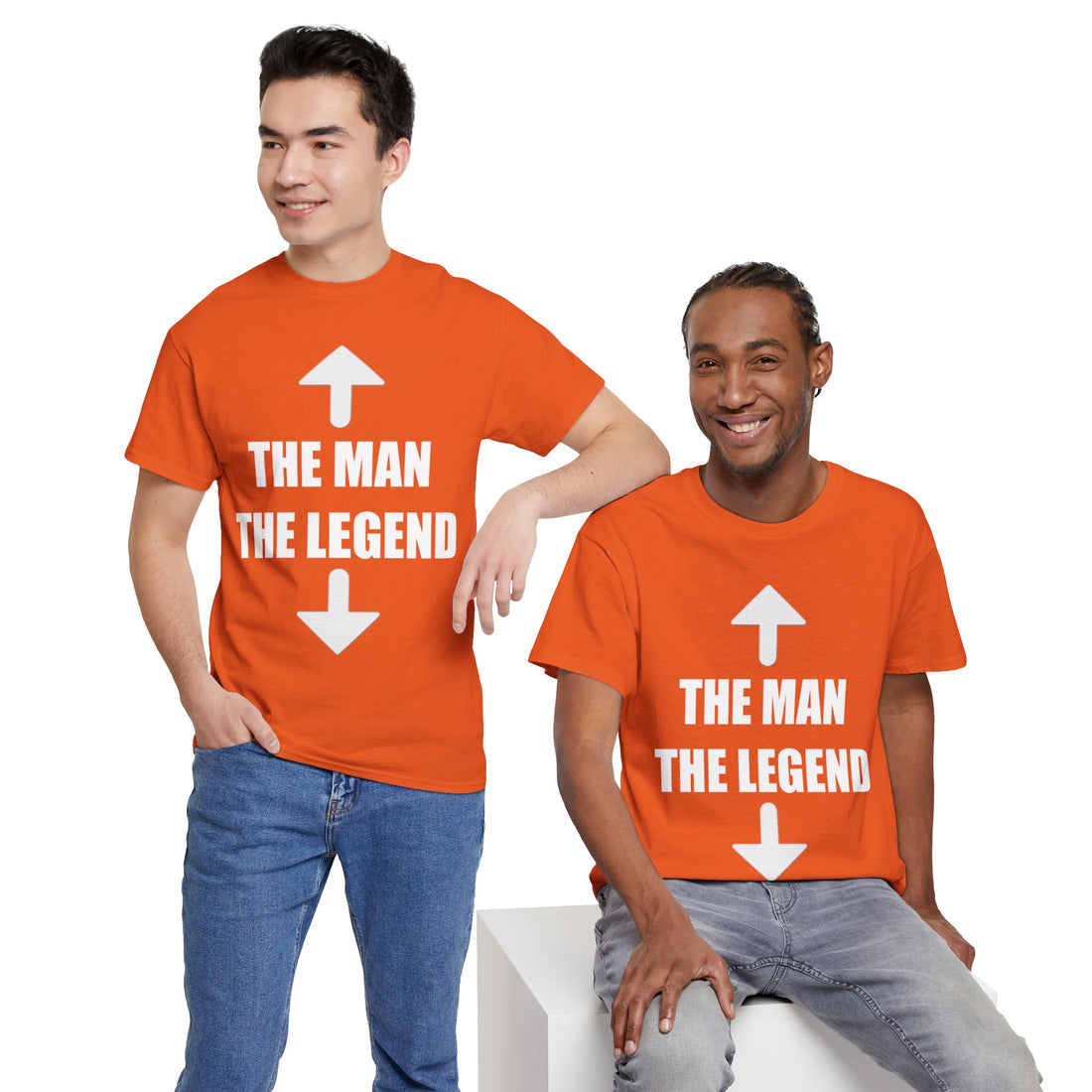 The Man The Legend Unisex Heavy Cotton Tee